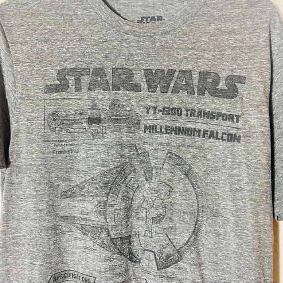 Star Wars Men's Grey T-Shirt Size: M - Picture 2 of 5
